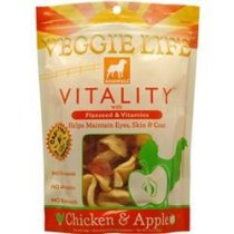 dogswell veggie life happy hips chicken apple natural treats dogs